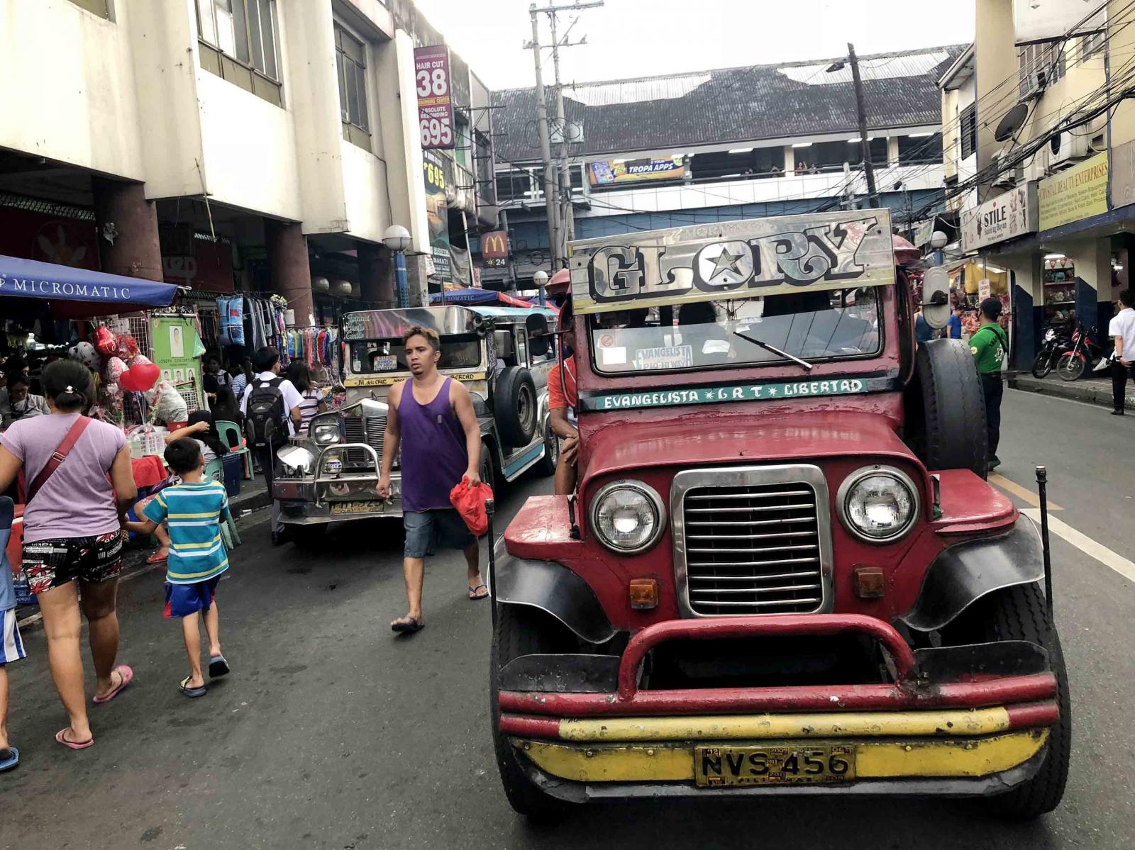 Old traditional jeepneys