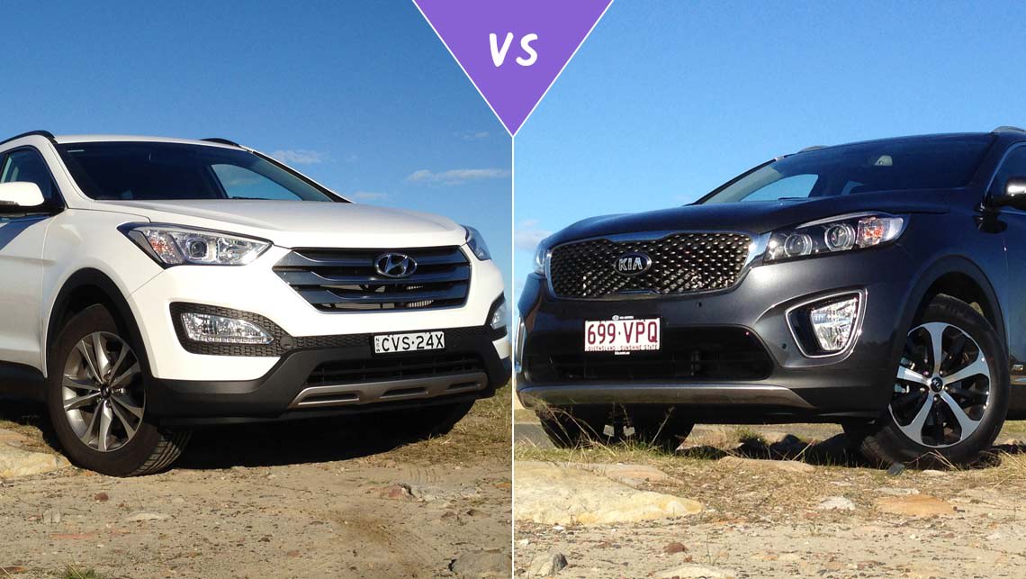 Hyundai Santa Fe Vs Kia Sorento