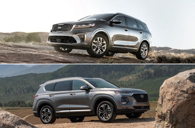 Hyundai Santa Fe Vs Kia Sorento