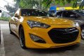 Yellow Hyundai Genesis 2013 Coupe Automatic Gasoline for sale-0