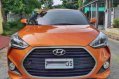 Selling Orange Hyundai Veloster 2017 Automatic Gasoline -0