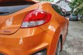Selling Orange Hyundai Veloster 2017 Automatic Gasoline -5