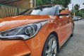 Selling Orange Hyundai Veloster 2017 Automatic Gasoline -4