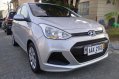 Silver Hyundai Grand i10 2015 Hatchback at Automatic  for sale in Manila-0