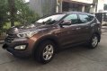 Selling Brown Hyundai Santa Fe 2015 in San Fernando-2