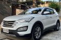 Pearl White Hyundai Santa Fe 2015 for sale in Automatic-0