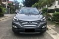 Grey Hyundai Santa Fe 2013 for sale in Malabon-2