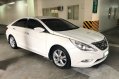Pearl White Hyundai Sonata 2011 for sale in Quezon-7
