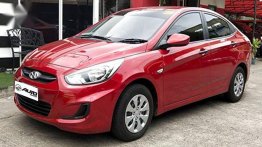 Red Hyundai Accent 2018 Automatic Diesel for sale in Cainta