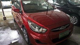 Selling Red Hyundai Accent 2015 in Las Pinas 