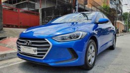 Blue Hyundai Elantra 2019 Manual for sale 