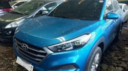 Selling Blue Hyundai Tucson 2018 Automatic Gasoline