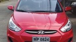 Red Hyundai Accent 2016 Manual for sale 