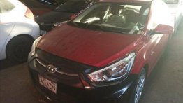 Sell Red 2016 Hyundai Accent Manual Gasoline at 98000 km 