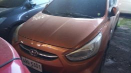 Sell Orange 2016 Hyundai Accent Manual Gasoline at 139000 km 