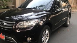 Black Hyundai Santa Fe 2012 for sale in Automatic