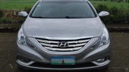 Silver Hyundai Sonata 2012 for sale in Davao City