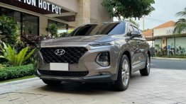 Grey Hyundai Santa Fe 2019 for sale in Automatic
