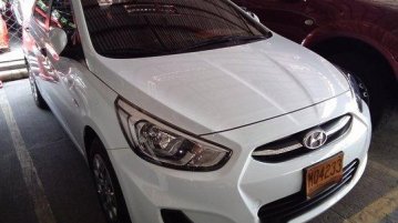 White Hyundai Accent 2016 Manual Gasoline for sale in Marikina