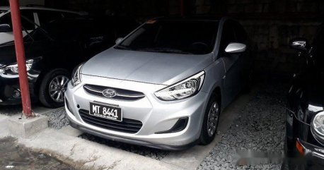 Silver Hyundai Accent 2018 Manual Gasoline for sale 