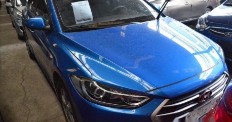 Blue Hyundai Elantra 2017 Manual Gasoline for sale in Makati