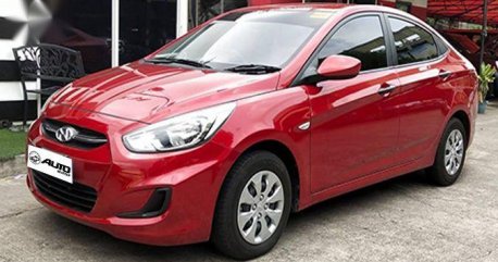 Red Hyundai Accent 2018 Automatic Diesel for sale in Cainta