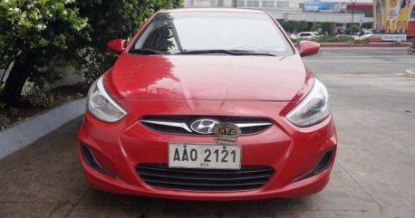 Selling Red Hyundai Accent 2014 Hatchback Automatic Diesel in Manila