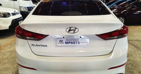 White Hyundai Elantra 2016 Automatic for sale in Quezon City