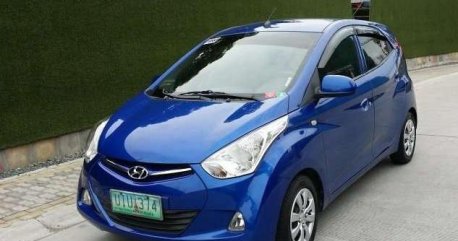 Blue Hyundai Eon 2012 for sale in Manila 