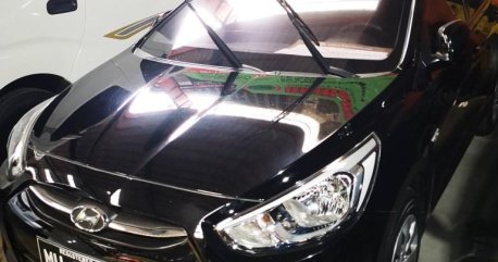 Black Hyundai Accent 2016 Sedan for sale in Manila 