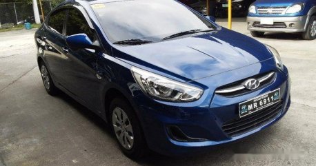 Sell Blue 2017 Hyundai Accent at 27000 km 