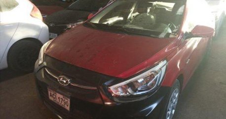 Sell Red 2016 Hyundai Accent Manual Gasoline at 98000 km 