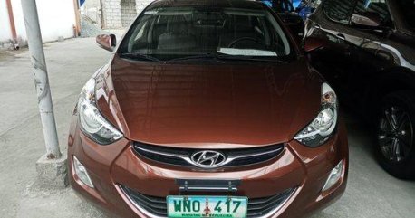 Brown Hyundai Elantra 2013 for sale in Las Pinas 