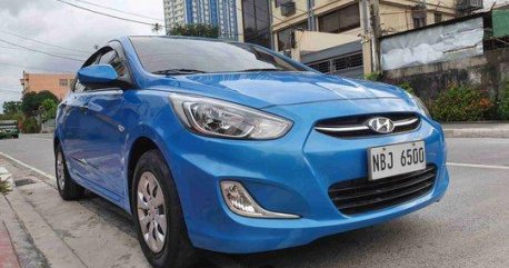 Blue Hyundai Accent 2018 for sale in Quezon City