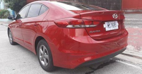 Red Hyundai Elantra 2017 for sale in Quezon City