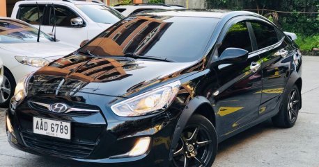 Sell Black 2014 Hyundai Accent in Quezon City