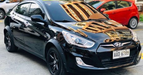 Sell Black 2014 Hyundai Accent in Quezon City