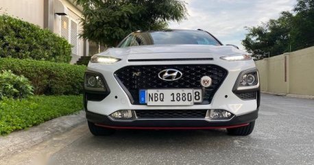 White Hyundai Kona 2019 for sale in Quezon City