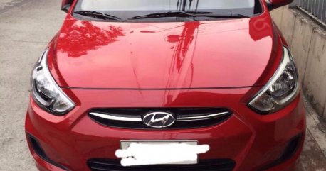 Red Hyundai Accent 2015 for sale in Quezon City