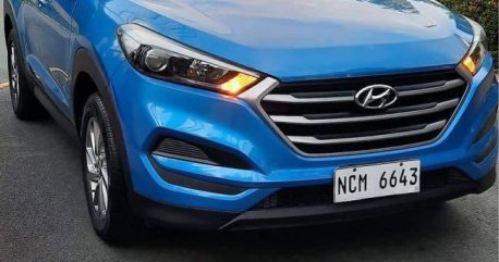 Selling Blue Hyundai Tucson 2017 in Quezon City