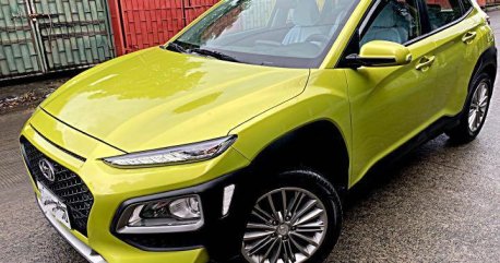 Yellow Hyundai Kona 2019 for sale in Automatic