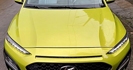Yellow Hyundai Kona 2019 for sale in Automatic