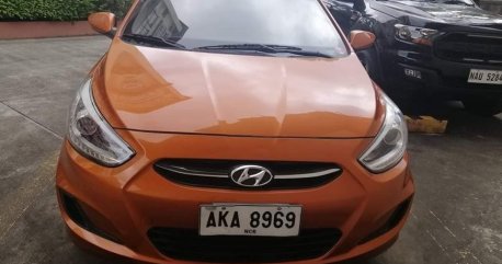 Orange Hyundai Accent 2015 for sale in Dasmariñas