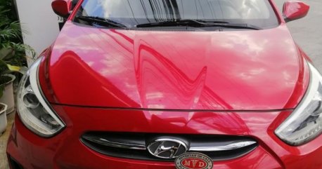 Red Hyundai Accent 2015 for sale in Quezon