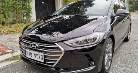 Black Hyundai Elantra 2017 for sale in Automatic
